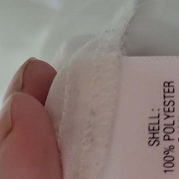 Sheer cream button up blouse - Picture 5 of 5